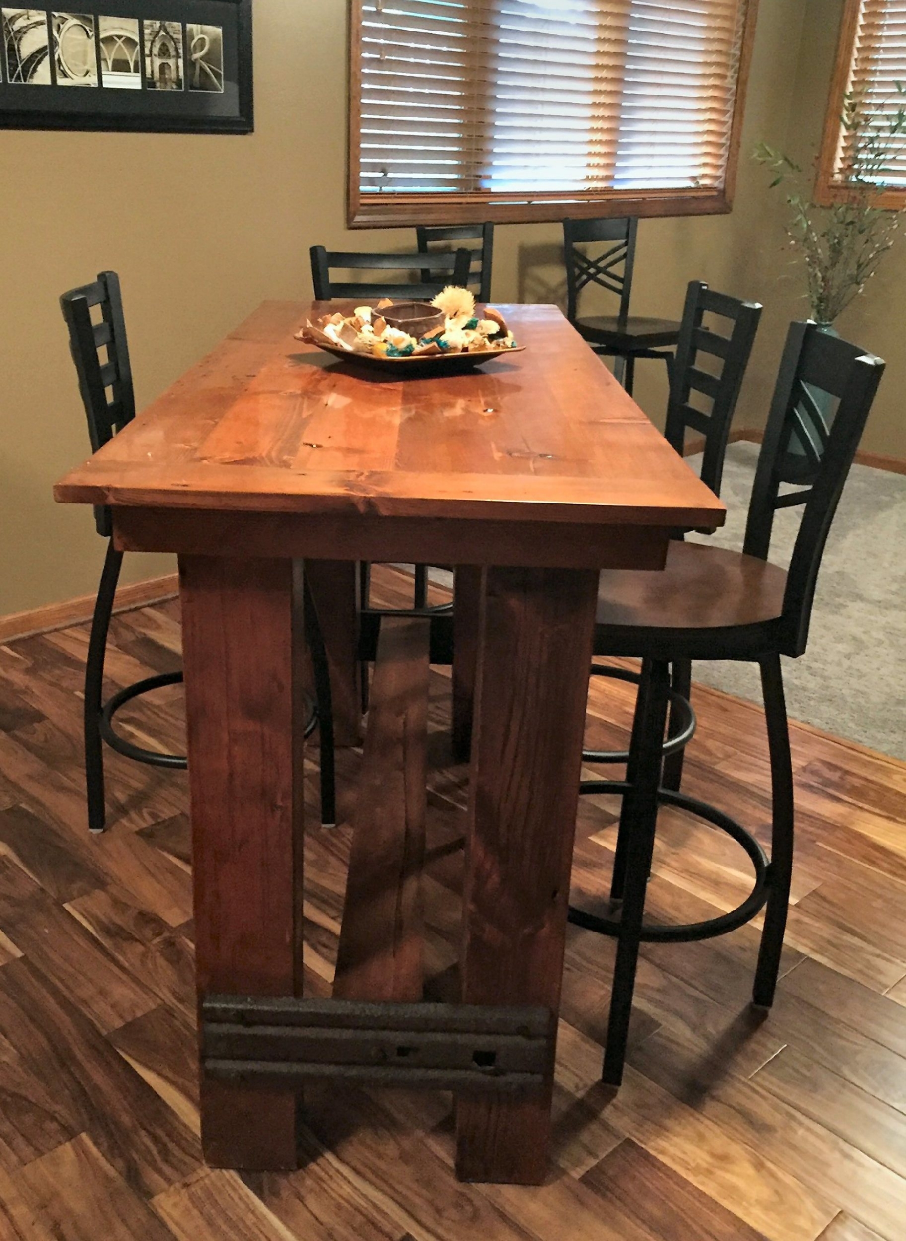 Barn Wood Stool Table
