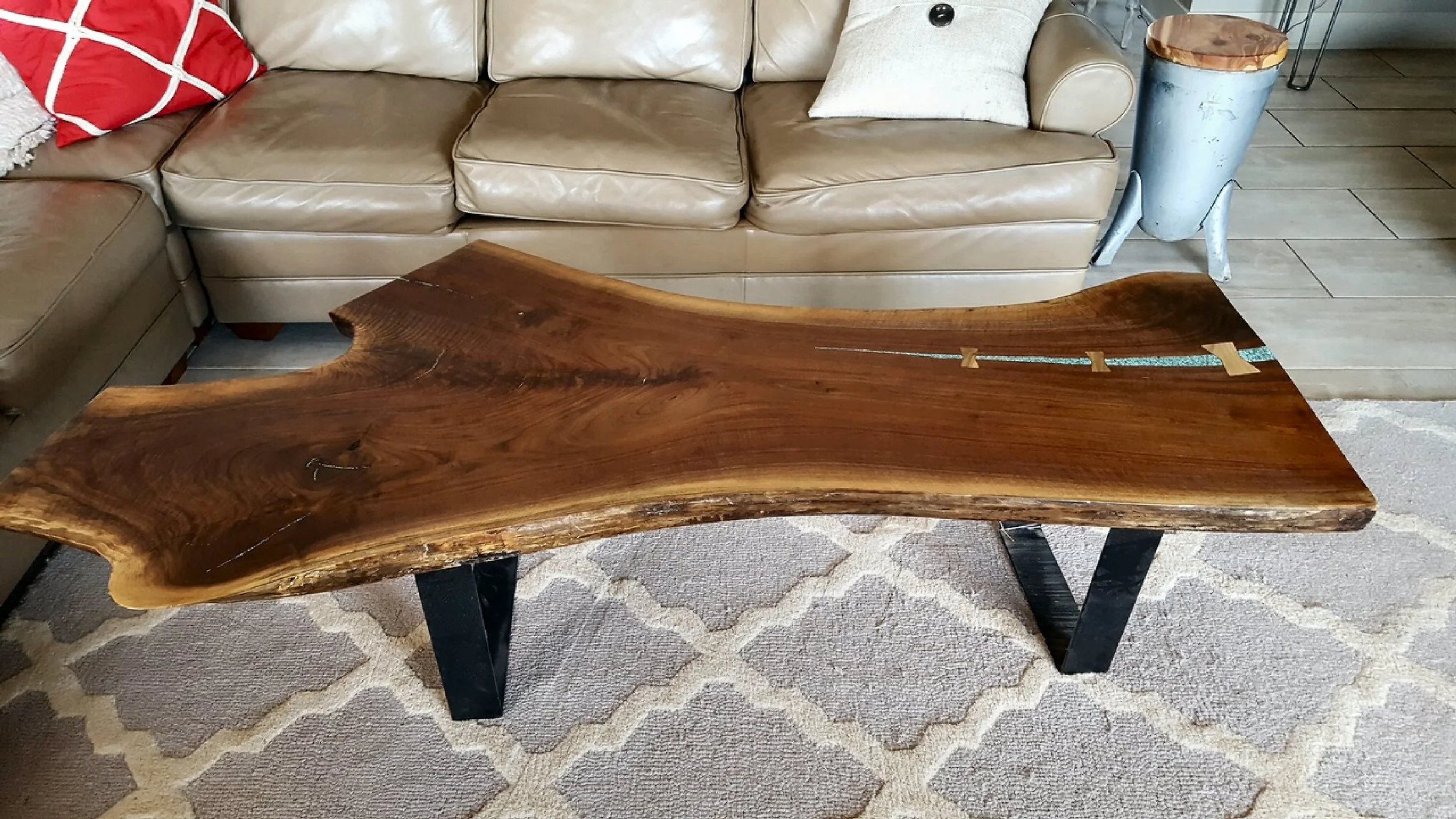 Black Walnut Crouch Live Edge Coffee Table