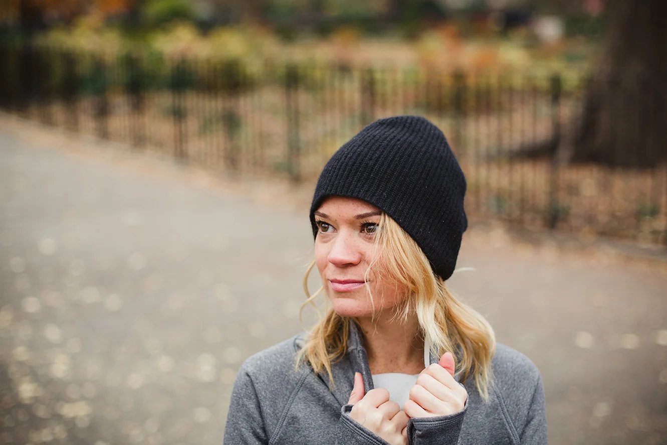 A beanie will trap heat and cover up your bed head on the way to an early class.