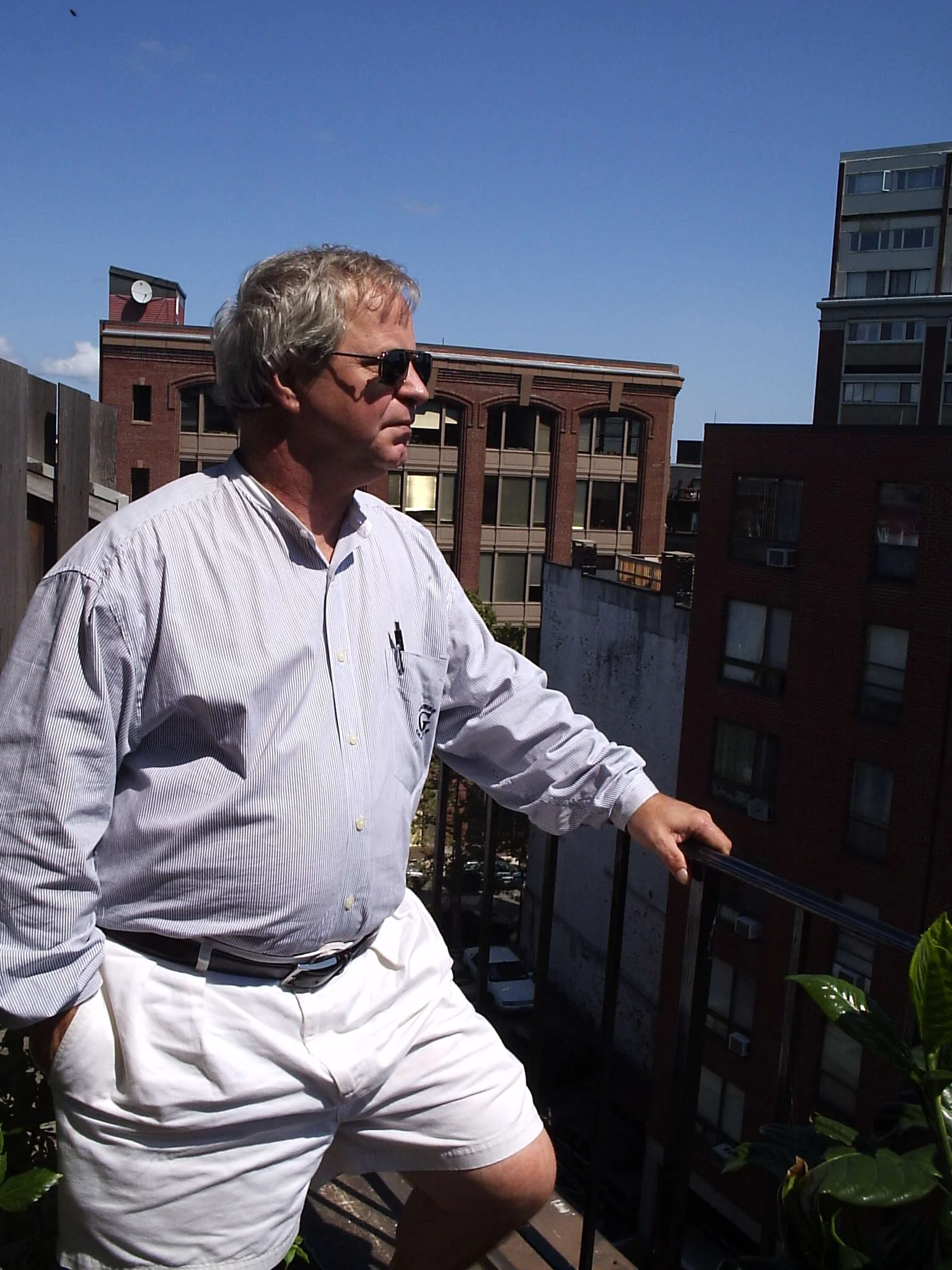 Michael at a townhouse in the North End of Boston