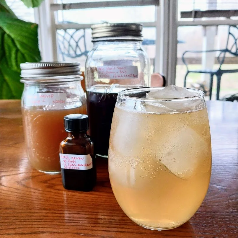 Herbal Syrup Recipe for Leafy Herbs