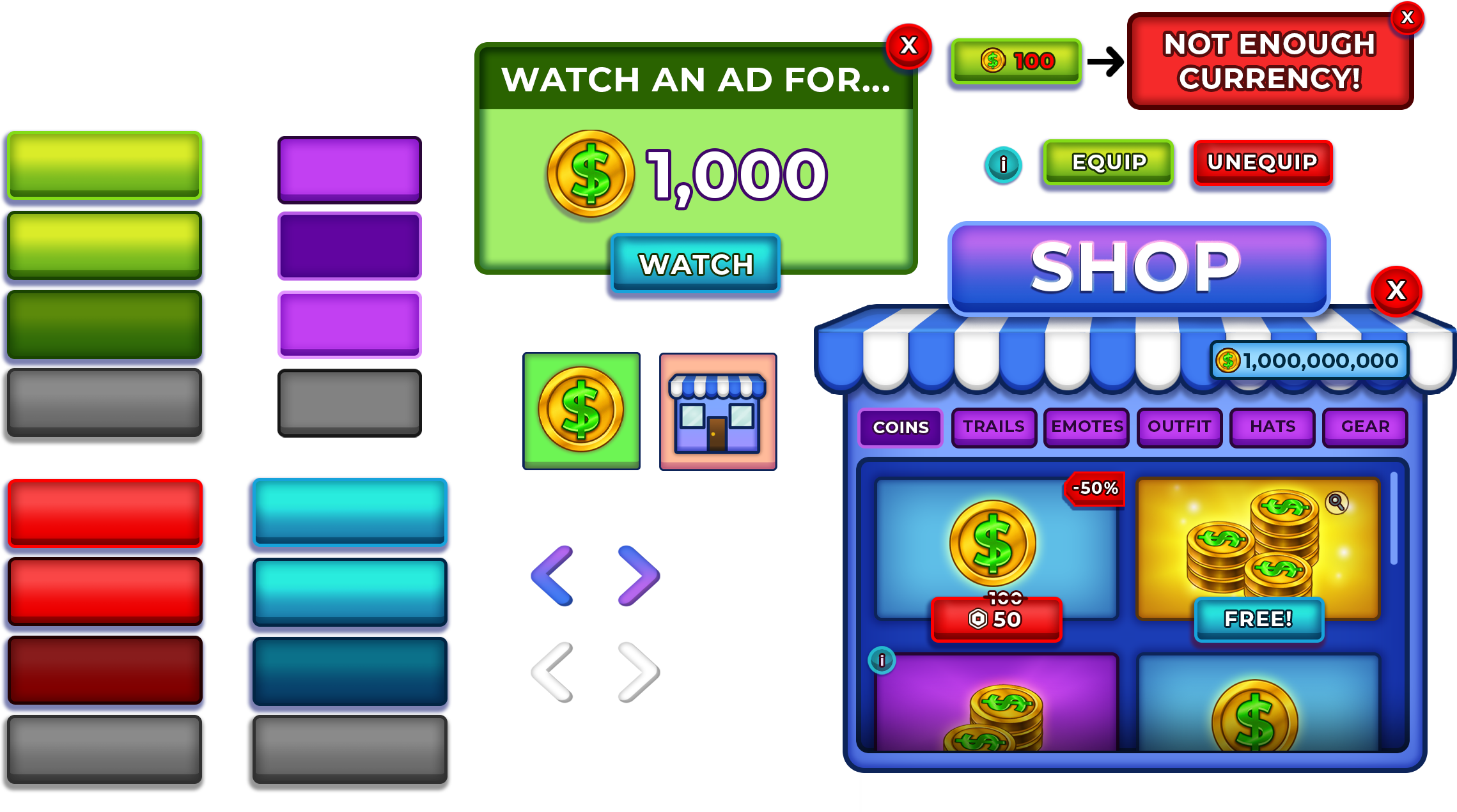 Obby Game UI Design Package