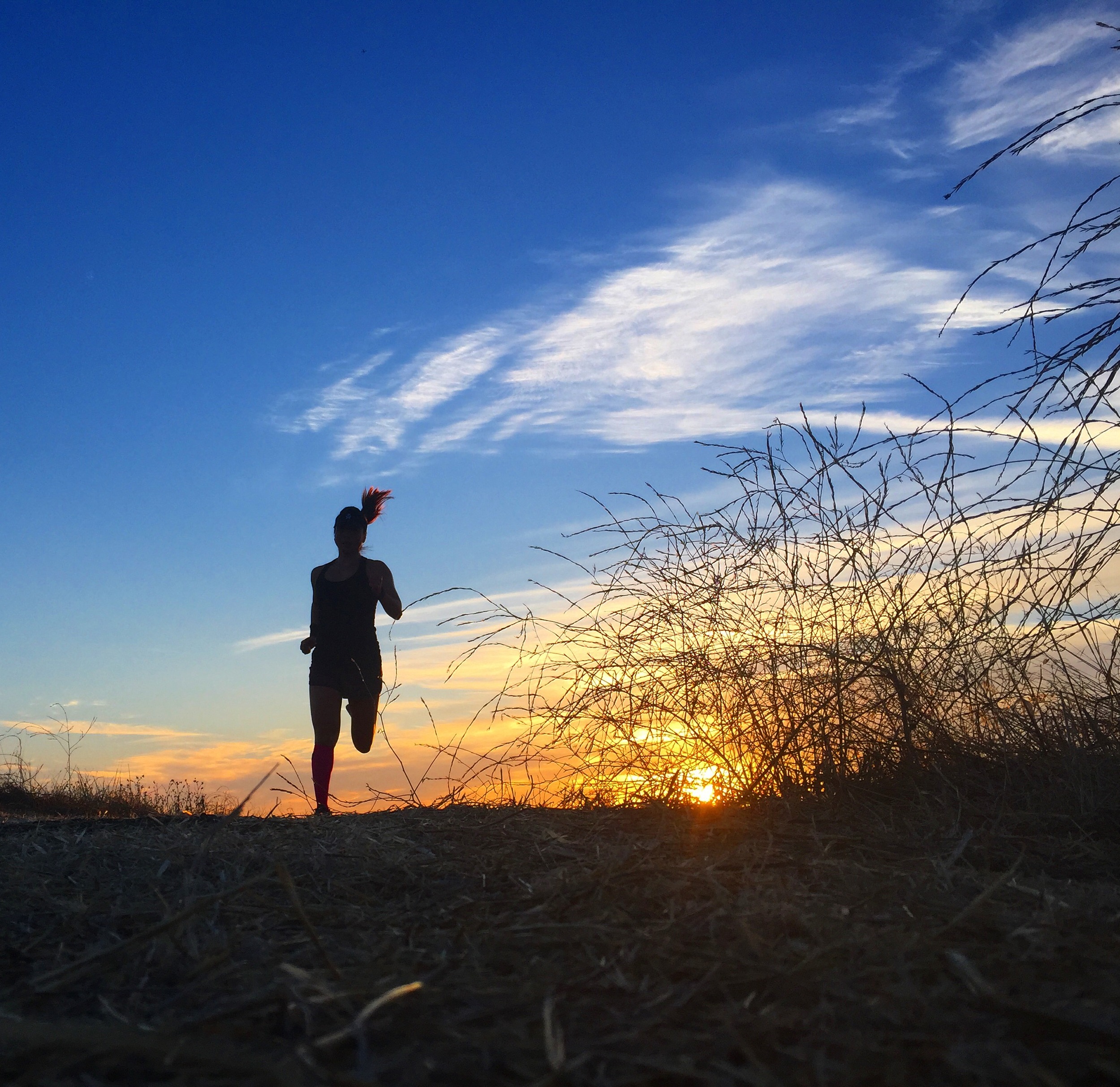 This morning's sunrise miles...