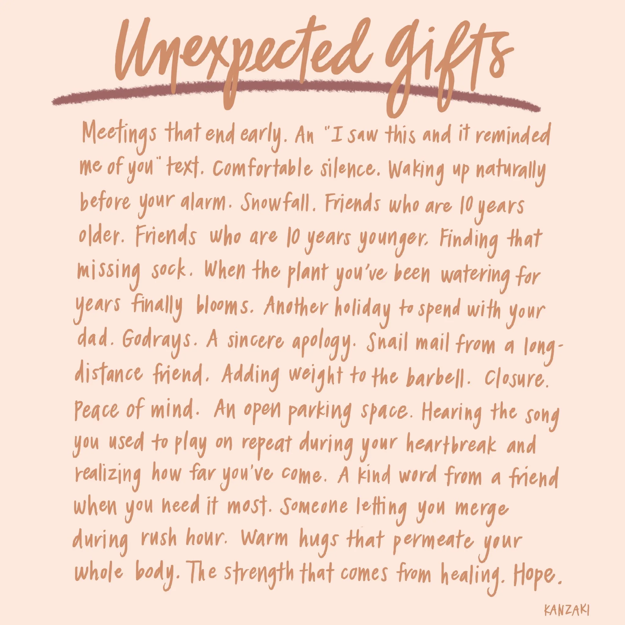 Unexpected Gifts  (Made with Procreate, Dec 2023)