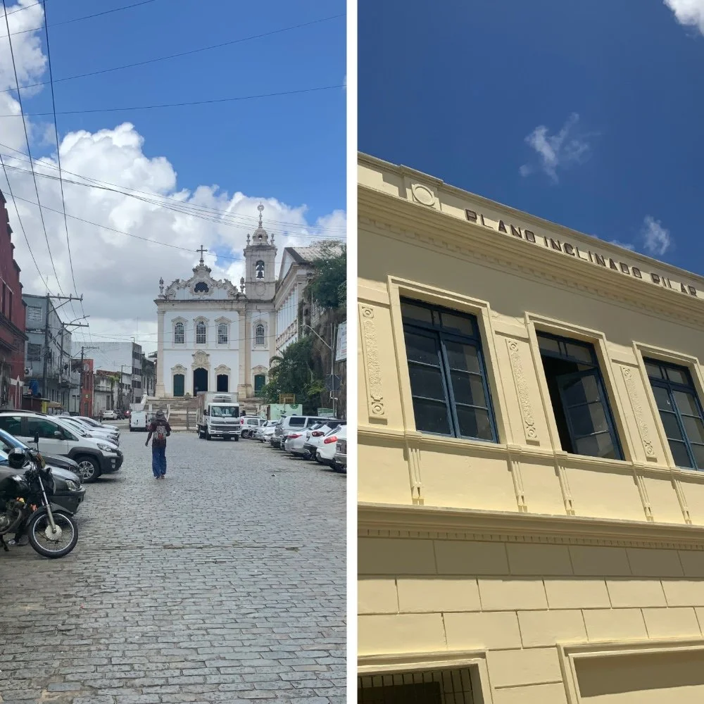 Localizado entre a igreja Santa Luzia e o Plano Inclinado do Pilar