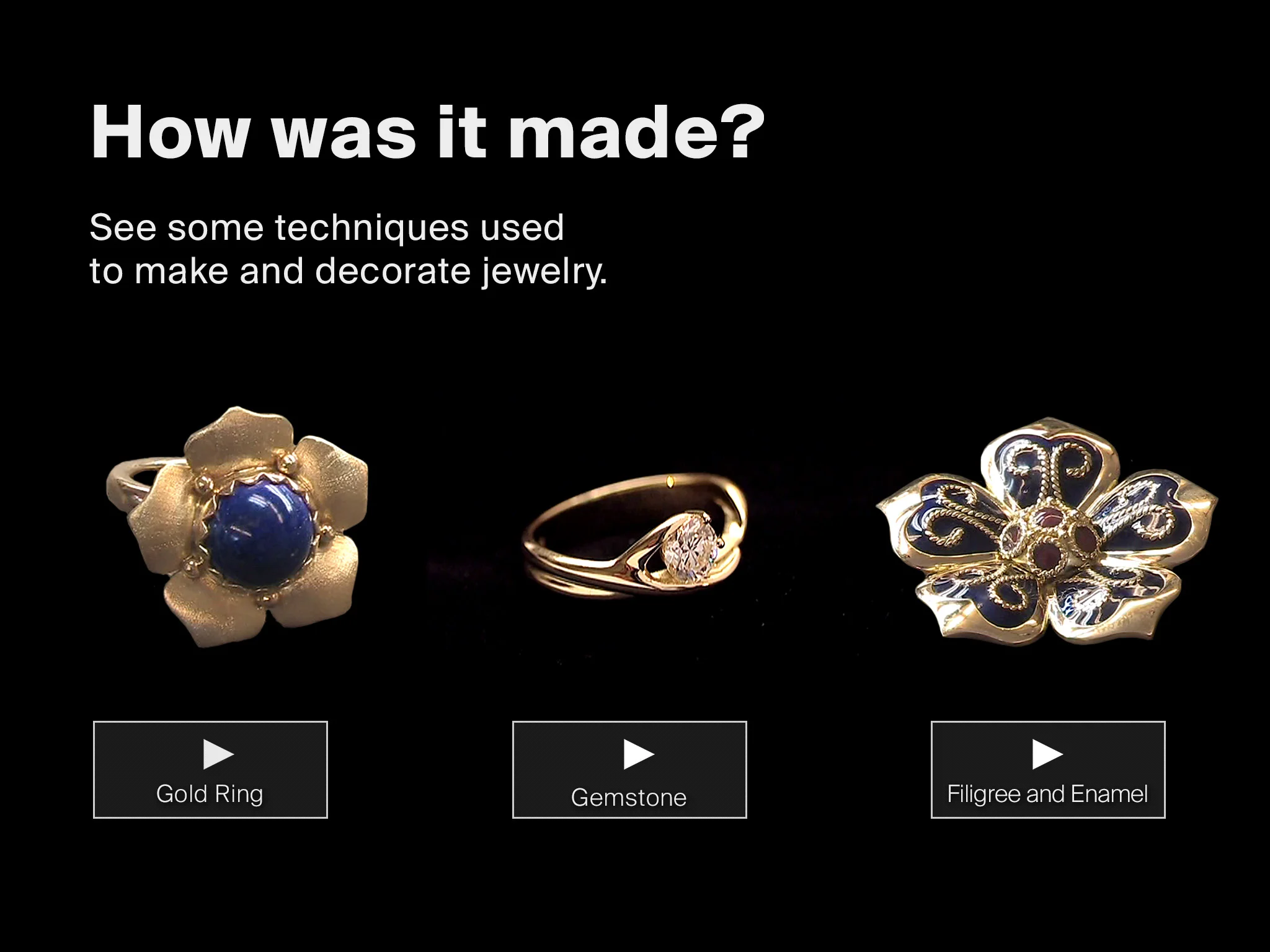 Main menu of video player app