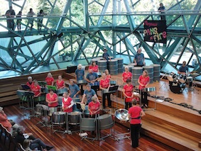 Pans on Fire. Steel pan band formed in Marysville following the Black Saturday bushfires. The band continues to rehearse and perform throughout Victoria.