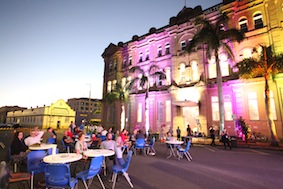 Creative Capricorn in Rockhampton is bringing people into the street with street art, food and music. (photo: Tom Hearn)