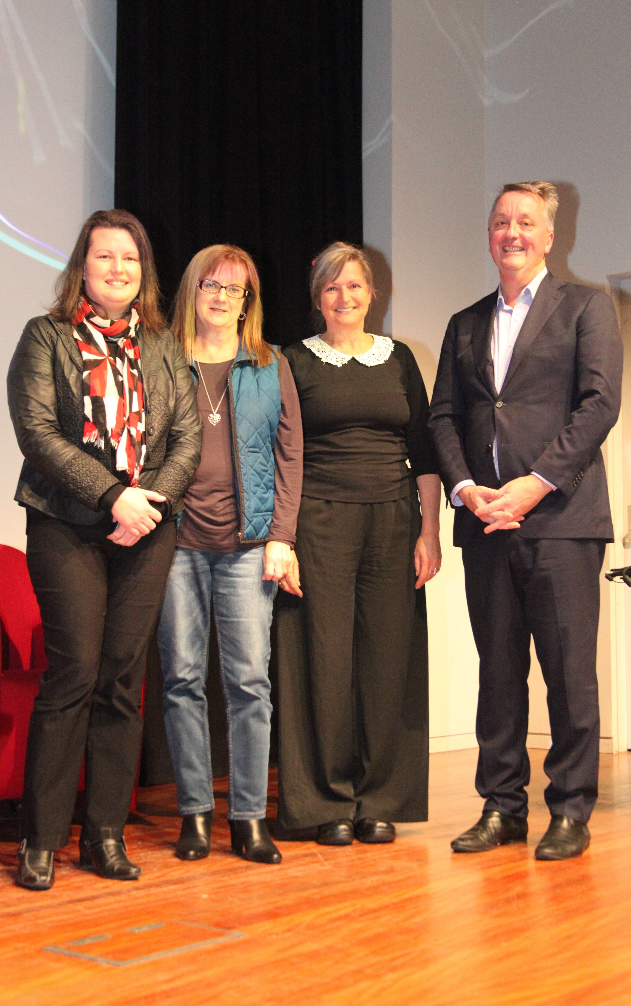 Fiona Brandscheid, Vicki Jeffrey, Angie Smales, The Hon Martin Foley MP. Photo by Pia Cook.