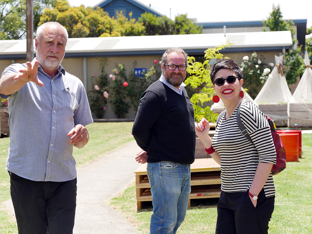 Chris Barter, Graham Coffey and Esther Anatolitis