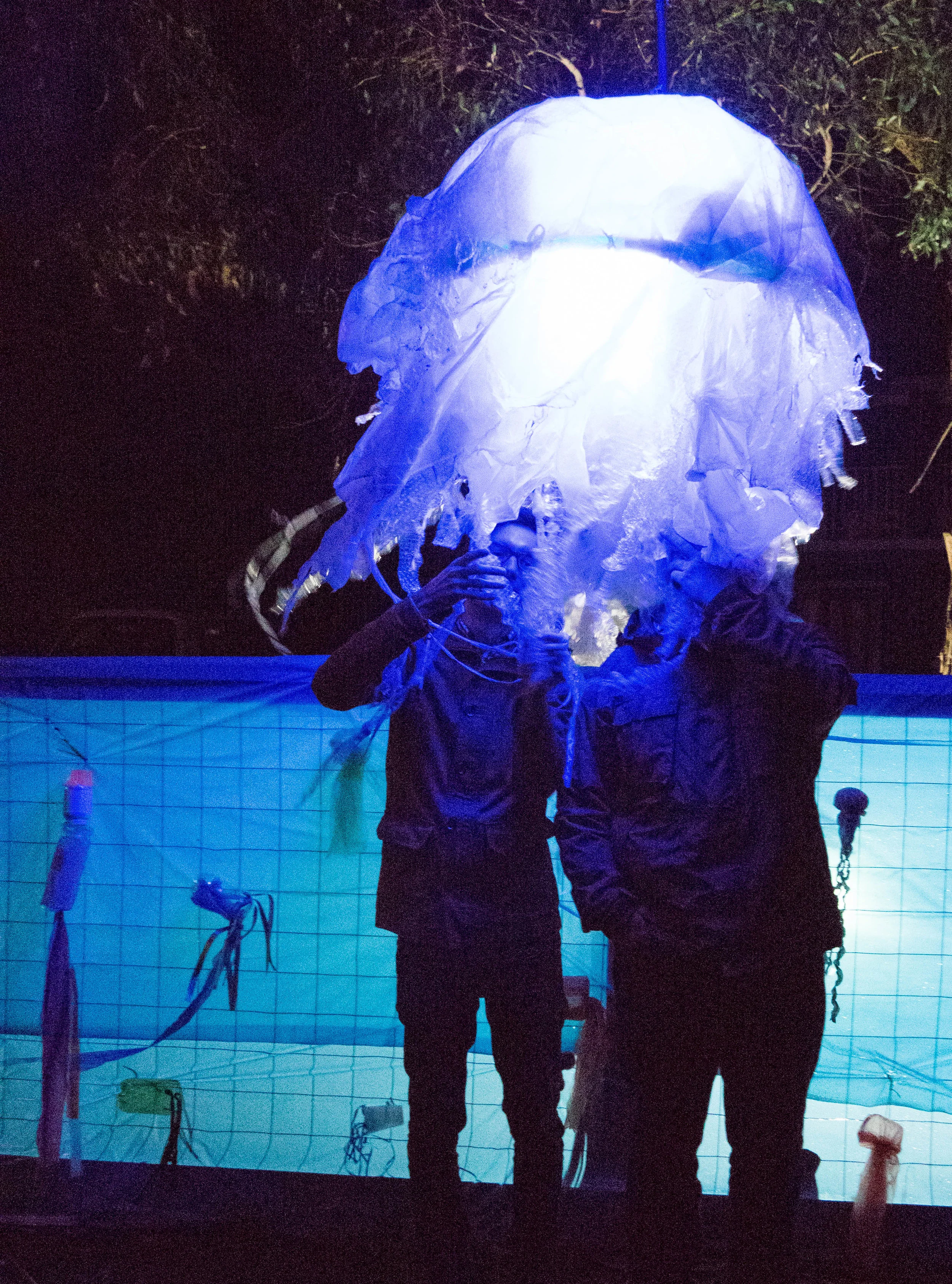 Our CEO Joe Toohey and Small Town Transformations Manager Graham Coffey in the clutches of a jellyfish.
