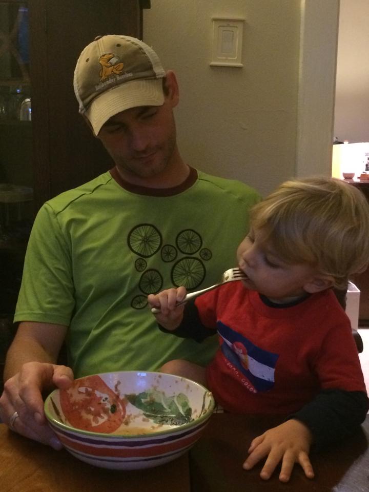 October 22, 2015 Β· Most days, I leave the house before anyone gets up, and Chris doesn't get home until Ziggy is in bed. We make a good team, but man it feels good to enjoy a meal together. 