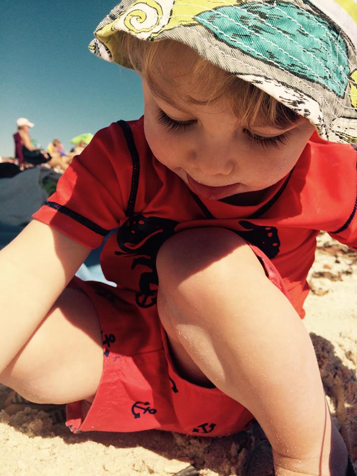 February 12 We met a man today on the beach flying a kite. Ziggy was intrigued by the kite, so the man let him hold onto the string and "fly" it. We thanked him and told him to enjoy his day, to which he responded, "I will. I enjoy all of them." You should, too. β€οΈ