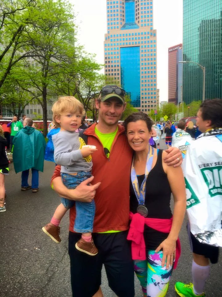 May 2 Β· These 2 important people were there to greet us yesterday as we crossed the finish line π If you told me a year ago that I would wake up at 445am to go run 13+ miles in the rain on a Sunday I would have thought you were cray. The last 12 weeks have once again proven the power of my body--its ability to adapt, its strength, its resilience. I've learned a lot about myself--I've made a lot of mistakes, pushed myself past my limit, consumed way too many carbs, shed a few tears, and laughed a lot. I want to thank Keri for presenting me with this challenge--and send love to everyone who has supported me along the way--your encouragement was not overlooked and motivated me to push forward, even on the days I didn't want to. You know, you're stronger than you think you are.