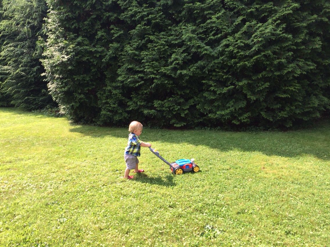 August 25Β· Remembering summer: A boy at work.