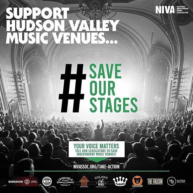 Support our local venues #hudsonvalley ! 
NIVA comprises more than 800 of the most influential independent music venues and promoters across the country. Independent venues like our local friends and supporters @liveatthefalcon @bardavonpresents @bea