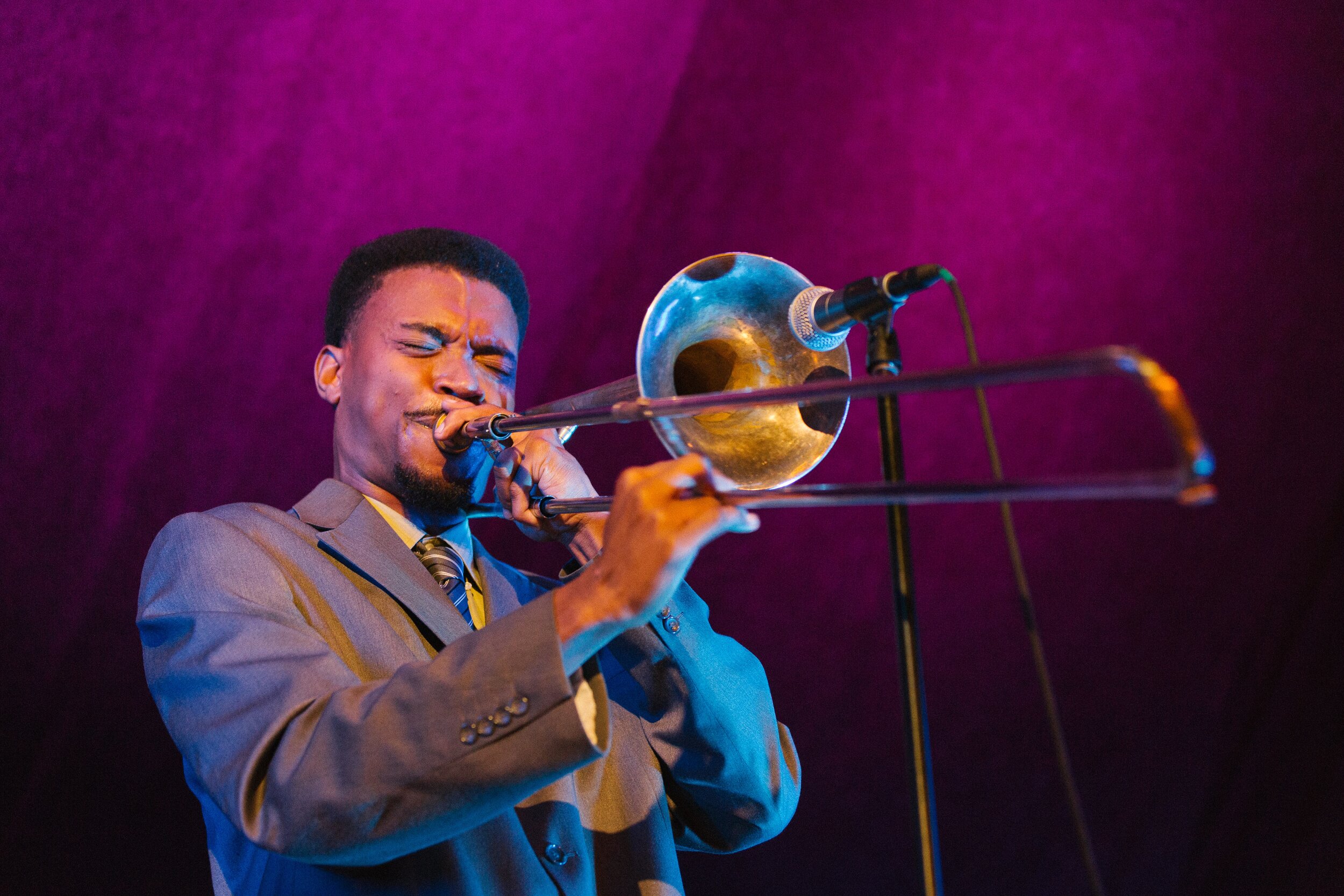 Trombonist performs at the Bard Spiegeltent.jpg