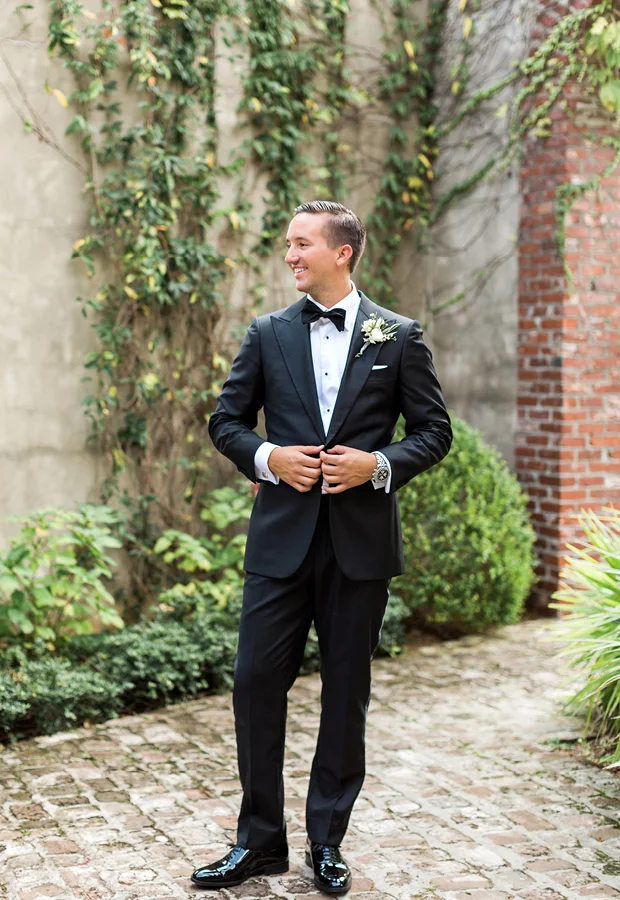 COAT- Always button your coat throughout the day until the reception.