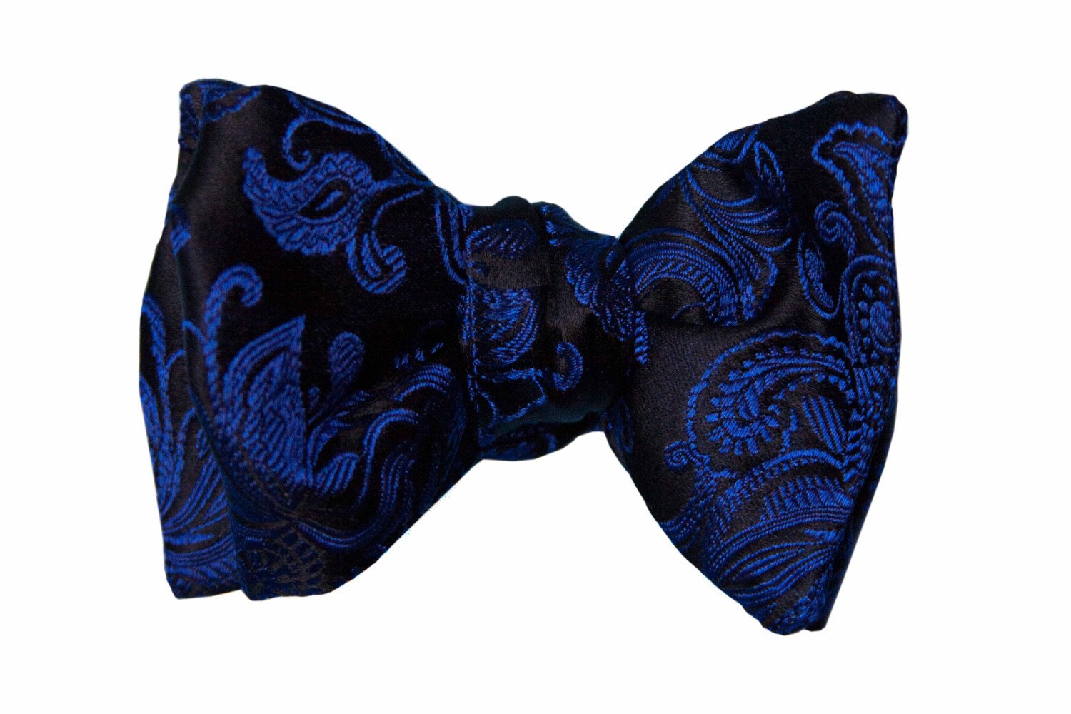 black and blue bowtie