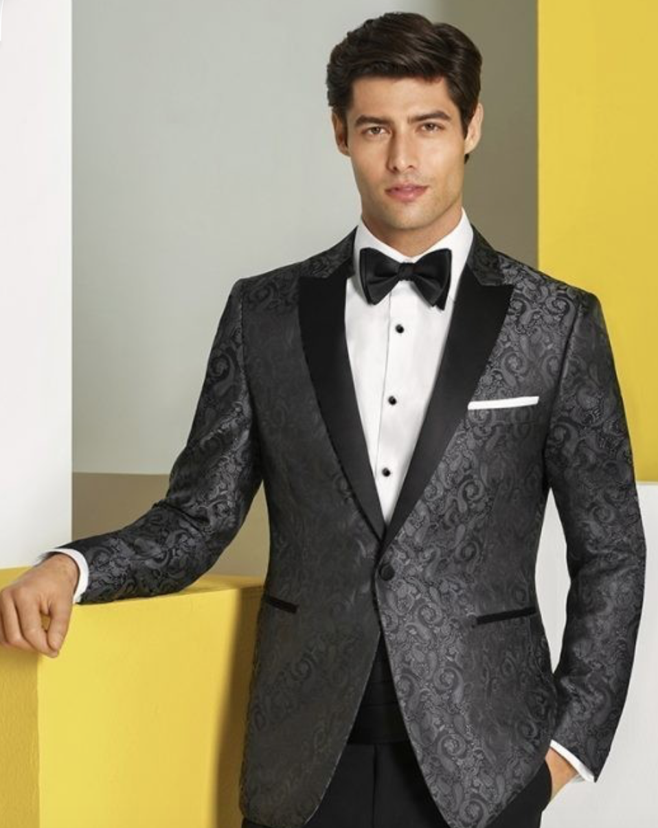 black tuxedo emerald green vest