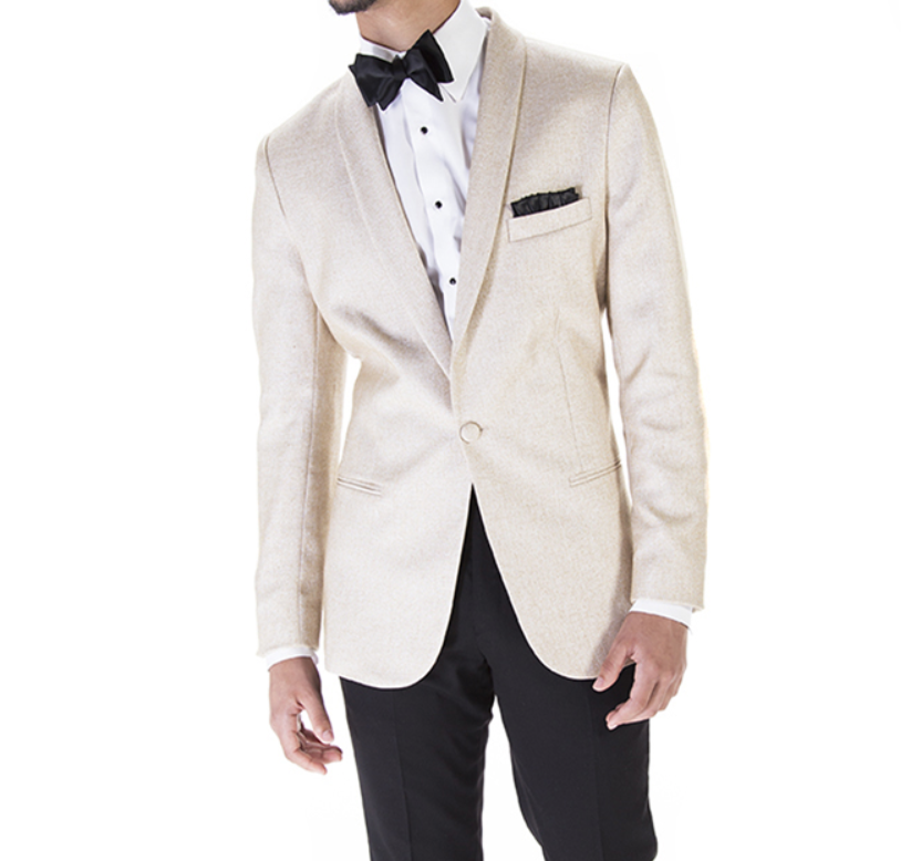 champagne tuxedo jacket