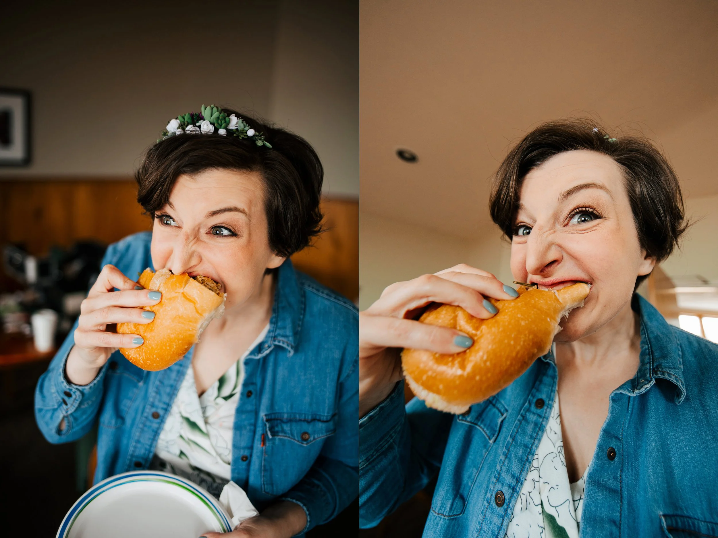 This is a fun example of the difference in lenses! Ryan shot the left one with a 35mm and I shot the right on with a 14mm!