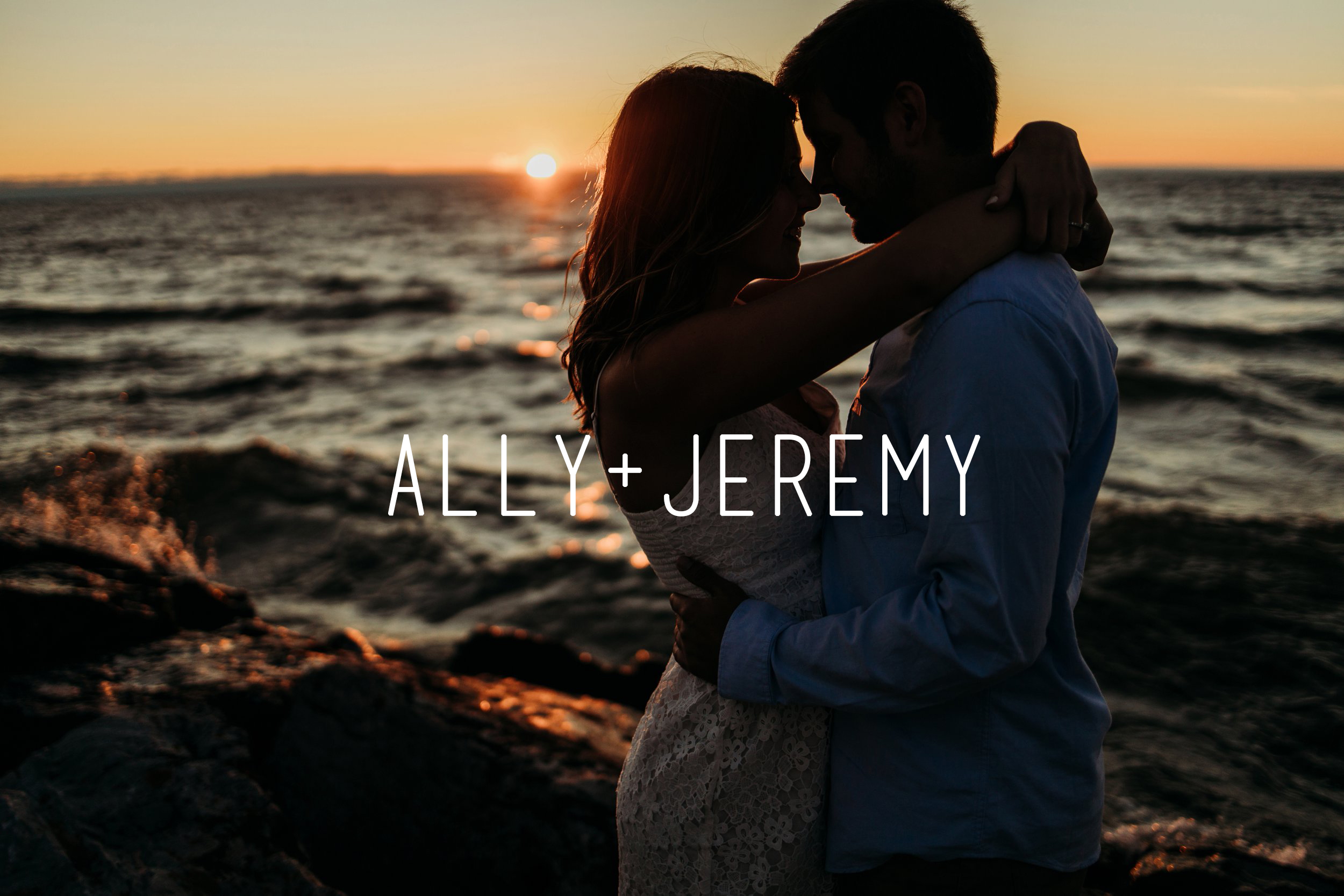 Ally + Jeremy // Muskegon Beach Engagement Photos 