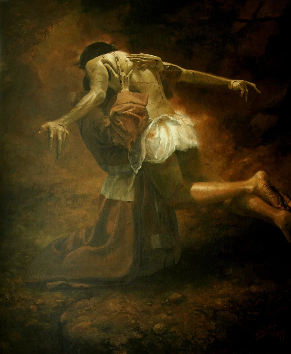 Stigmata (2011) Acrylic on canvas, 150 x 180cm, Church of St Mary of the Angels, Singapore