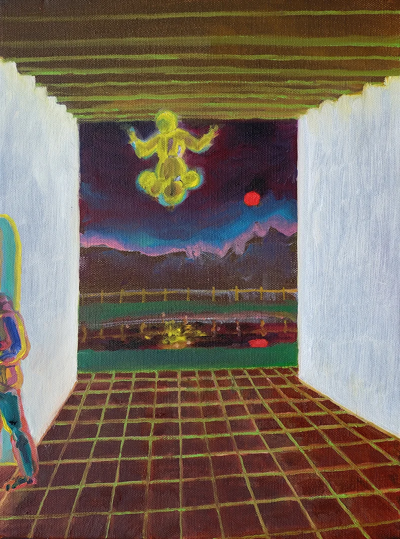 Into great silence (2016) Oil on canvas, 30 x 41cm