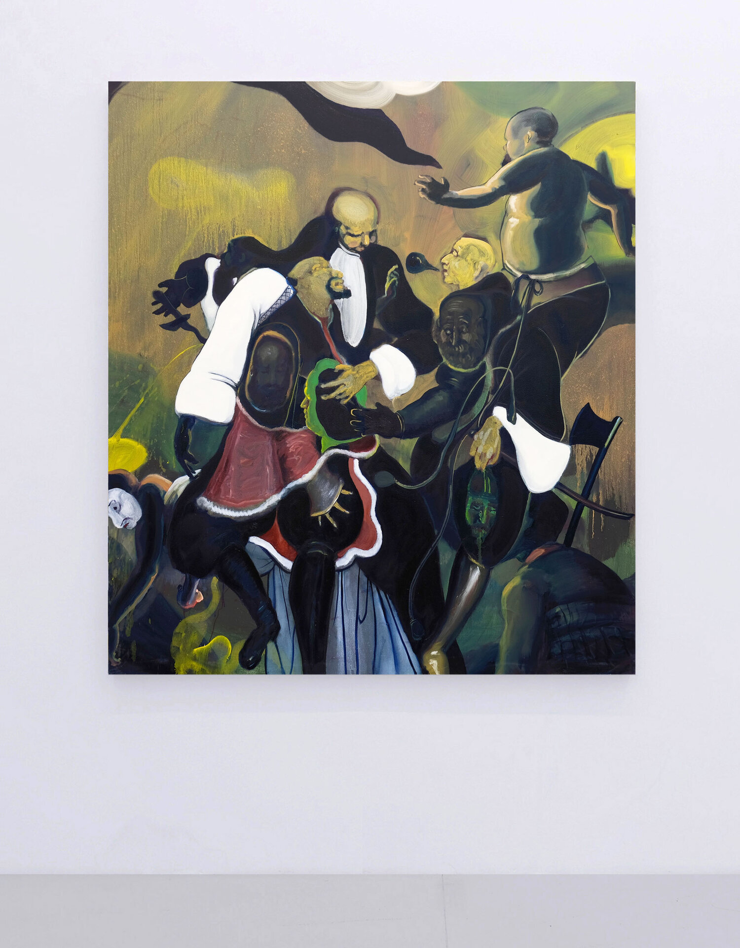   Conquistador &amp; Co  (2017) Oil on canvas, 155 x 175cm 