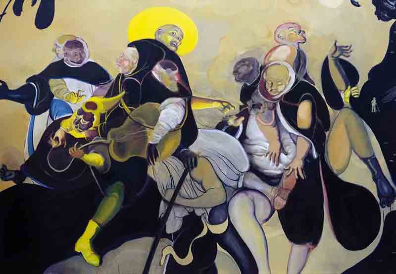   Manifestations at noon &nbsp;(2017) Oil on canvas, 240 x 165cm 