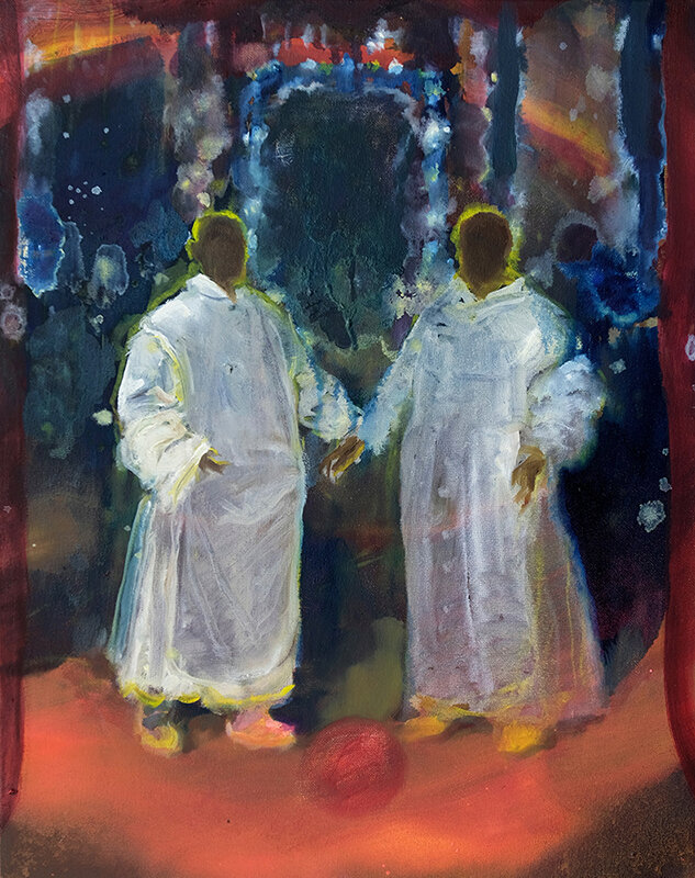   Observers  (2017) Oil on canvas, 41 x 51cm 