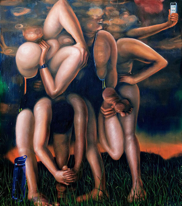   Hotspot  (2019) Oil on canvas, 175 x 155cm 