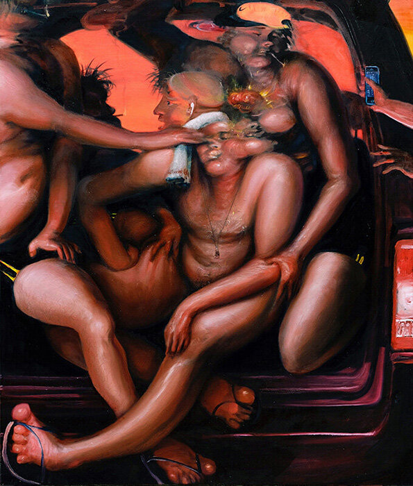   Road trip  (2019) Oil on canvas, 175 x 150cm 