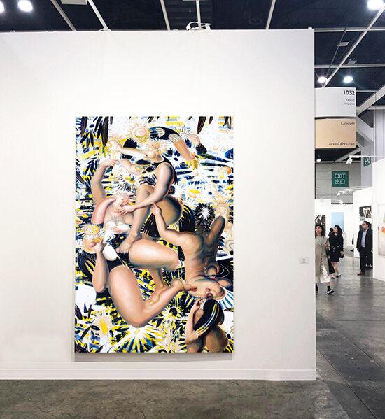   Hotpot  (2020), oil on canvas, 165 x 240cm, at  Art Basel HK , Yavuz Gallery, 27 - 31 March 2019, Hong Kong 