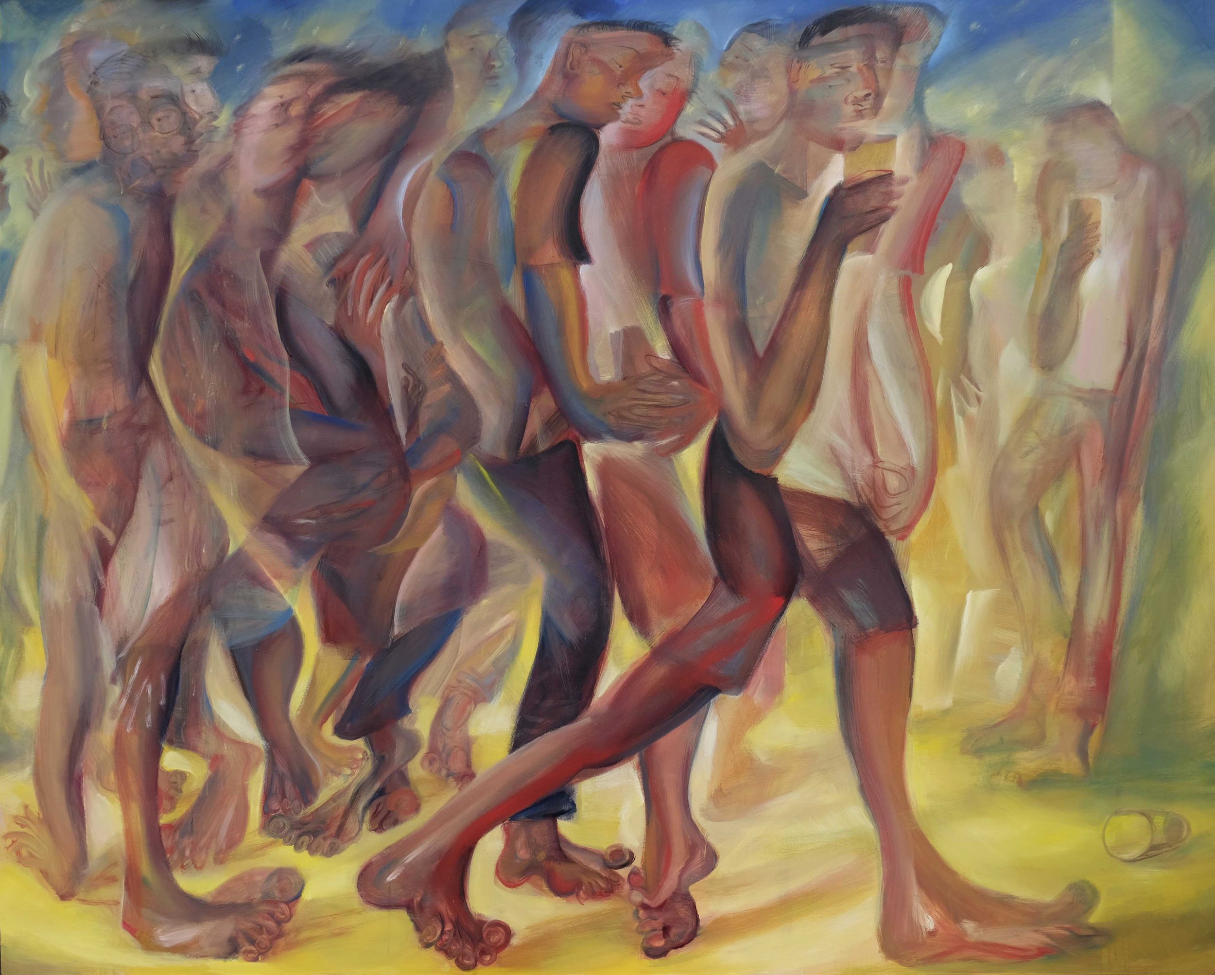   Night Walk  (2021) oil on canvas, 250 x 200cm 