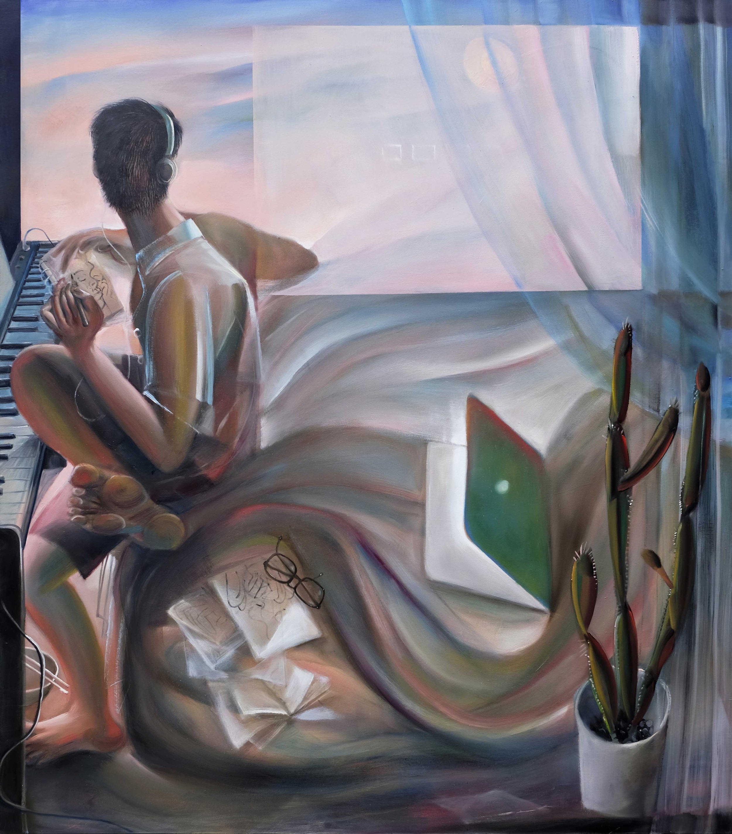   Studio  (2021) oil on canvas, 175 x 200cm 