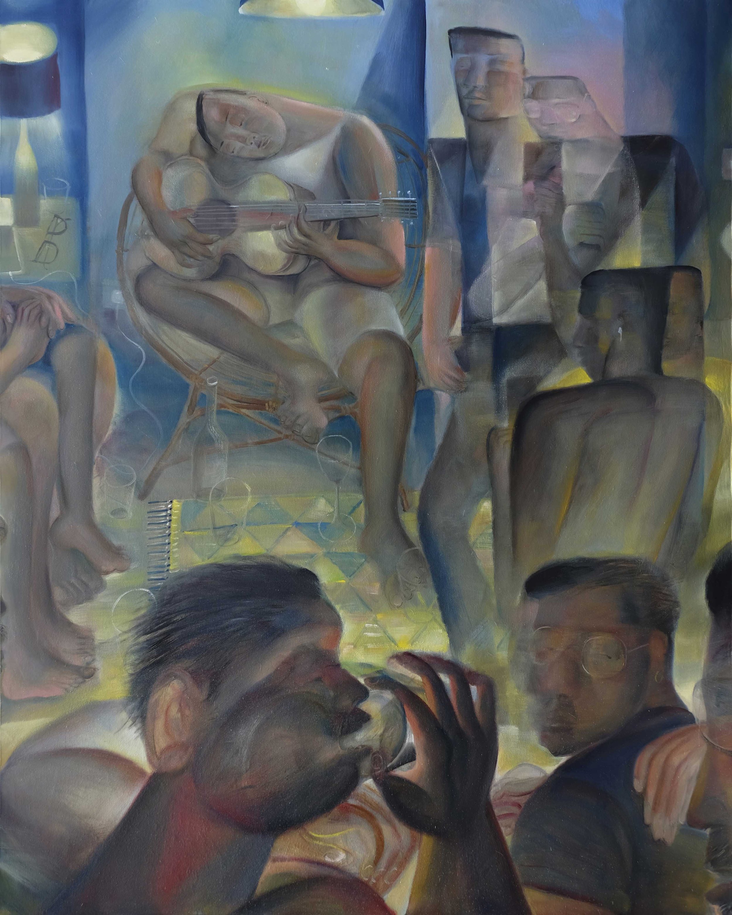   Sayang  (2022) oil on canvas, 200 x 250cm 