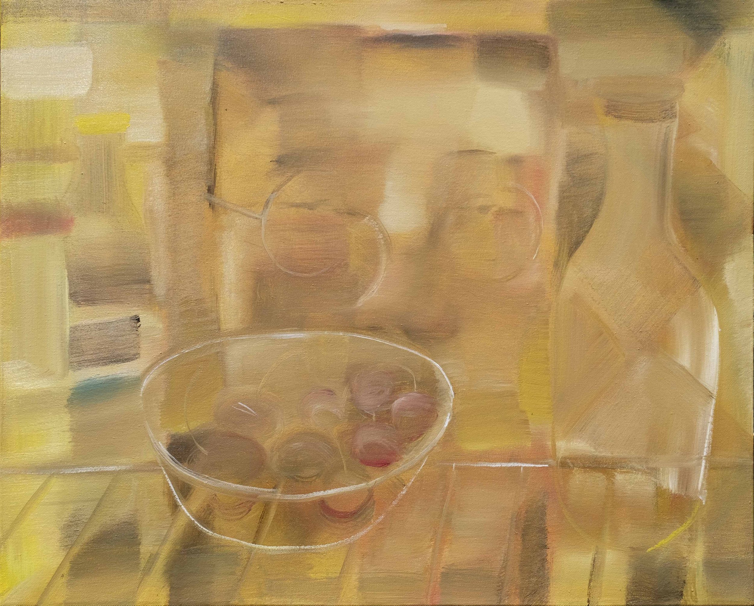   Supper Club  (2022) oil on canvas, 51 x 41cm 