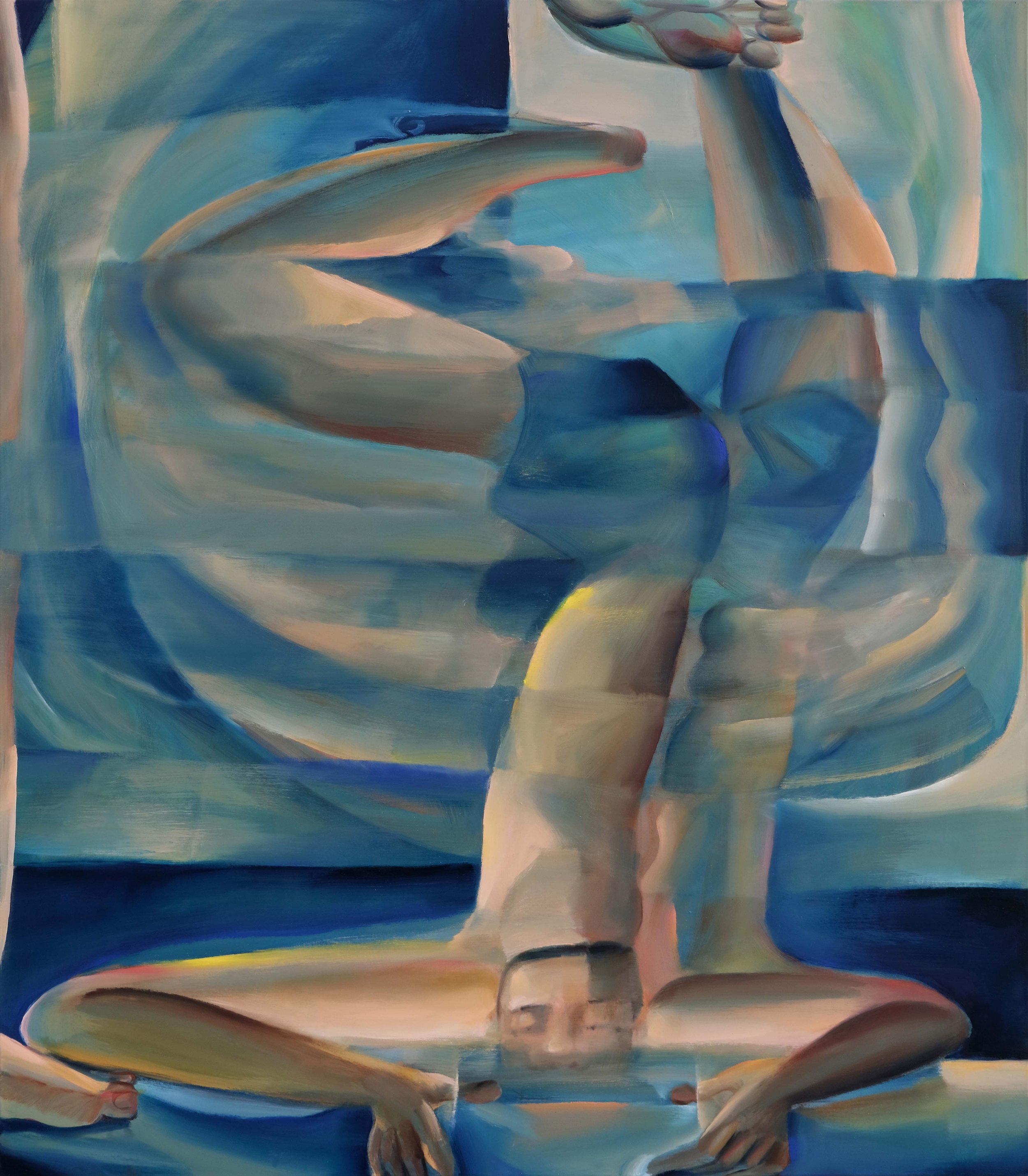   Lap  (2022) oil on canvas, 150 x 200cm 