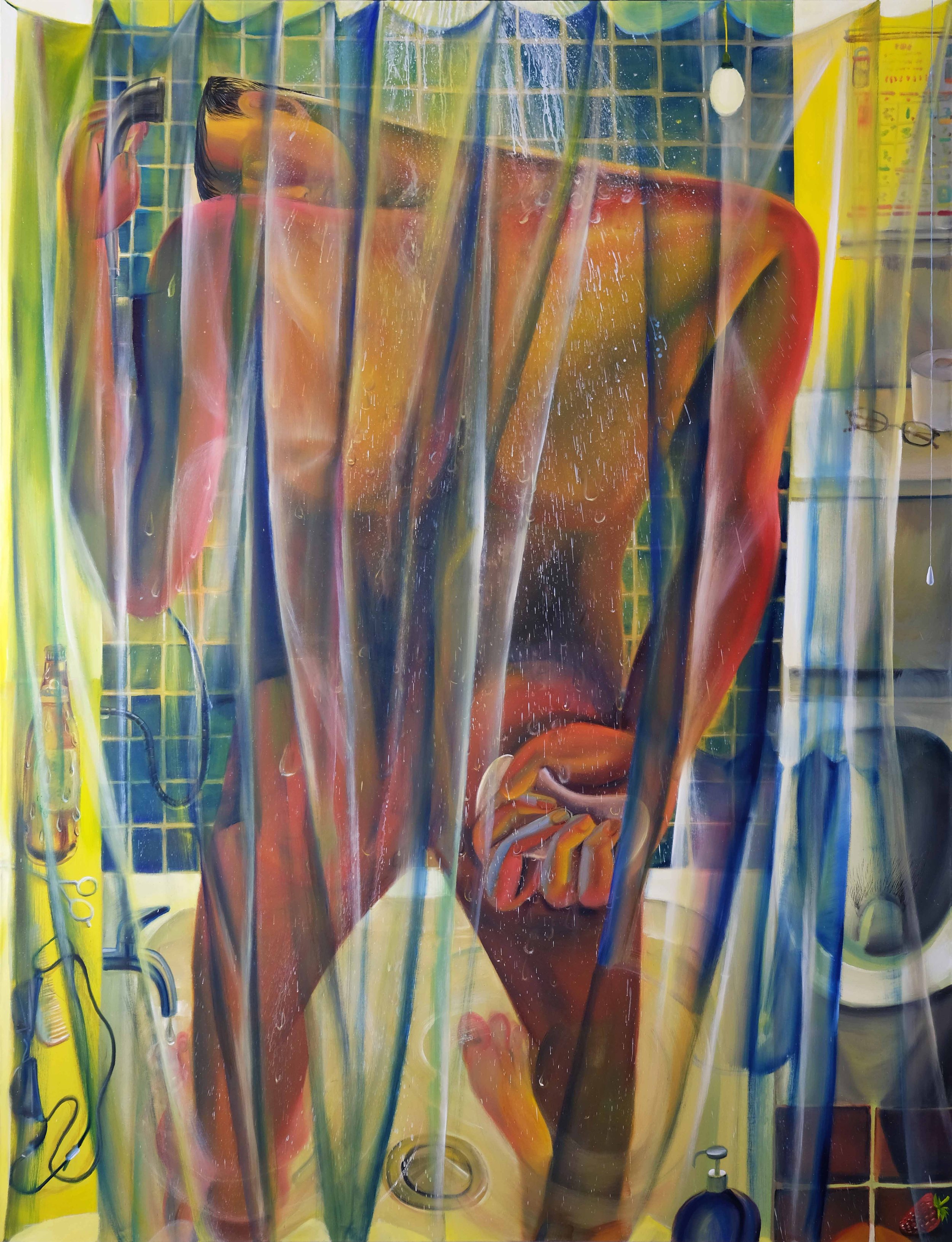   Hotel  (2023) oil on canvas, 200 x 260cm 