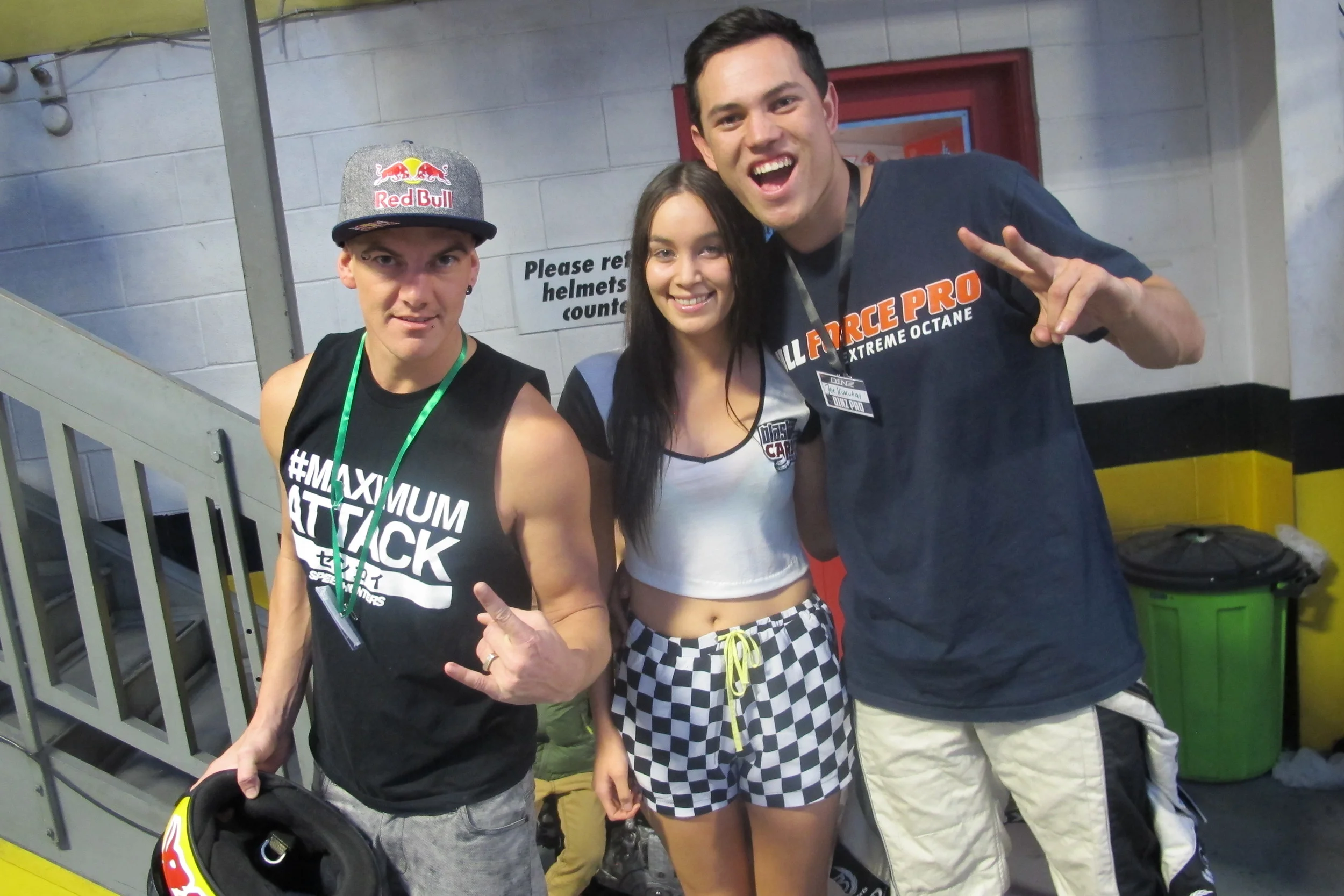 Mad Mike, Leah Winaita and Joeseph Kukutai