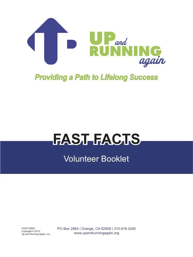 Up and Running Again: Informational Booklet
