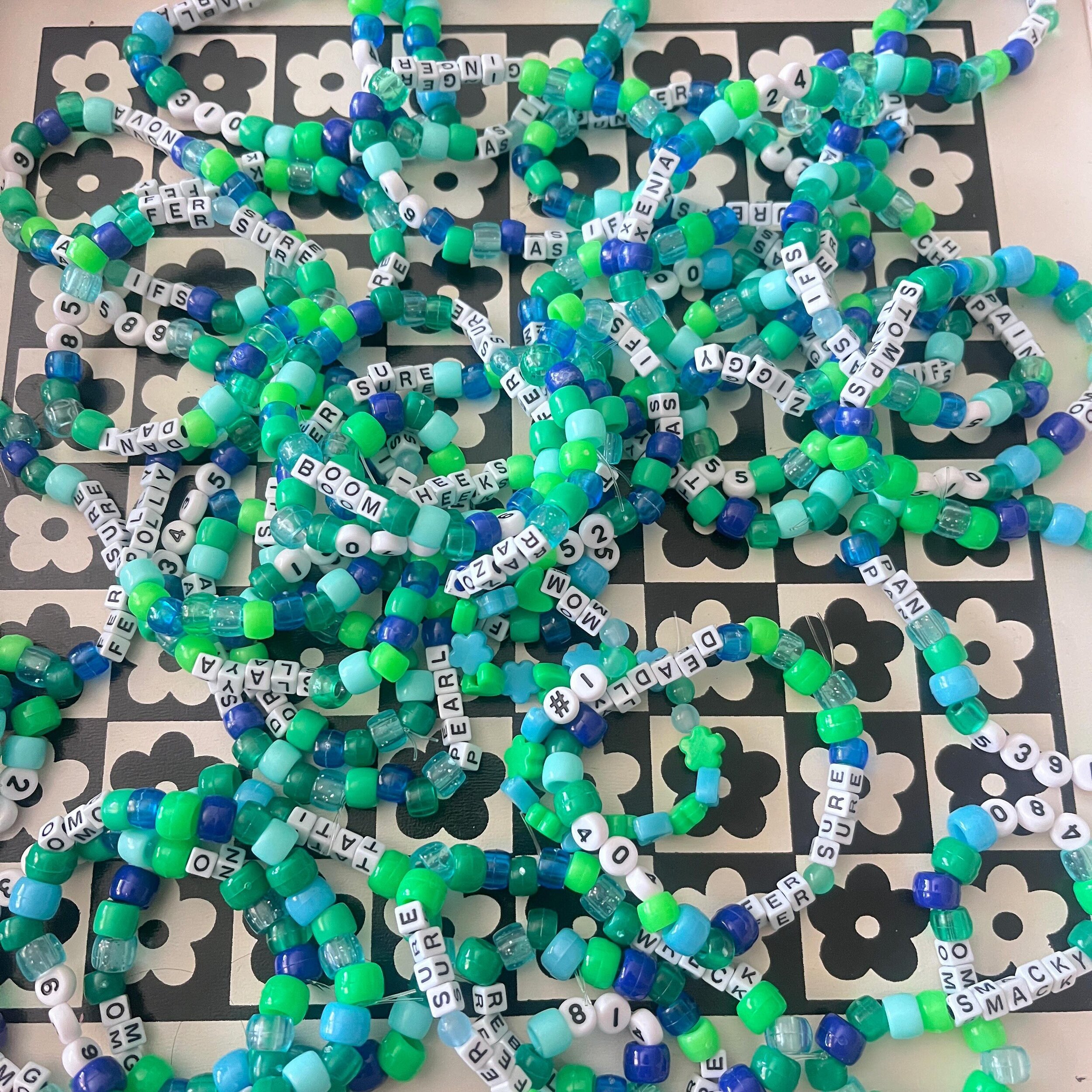 How incredibly cute and amazing is this !!?? Individualized bracelets for all of us ?!! 🥹 Gnarly (@alishabilson) you have OUTDONE yourself ! Thank you ! 💙💚 🫶🏽 We can&rsquo;t wait to see everyone rocking their bracelets !!