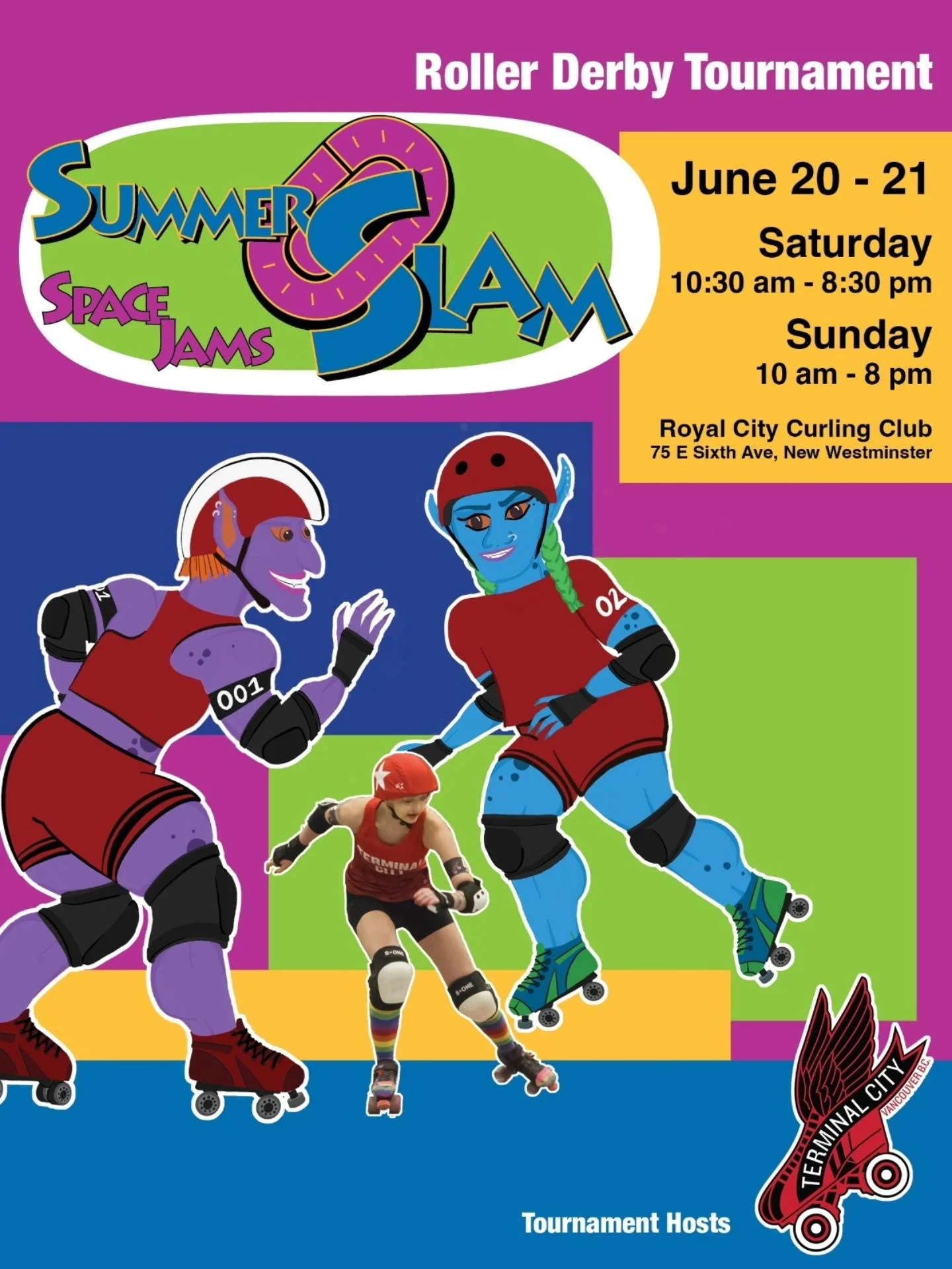 AWAY TOURNAMENT: SFVRD Like OMGs at Summer Slam, hosted by Terminal City Roller Derby