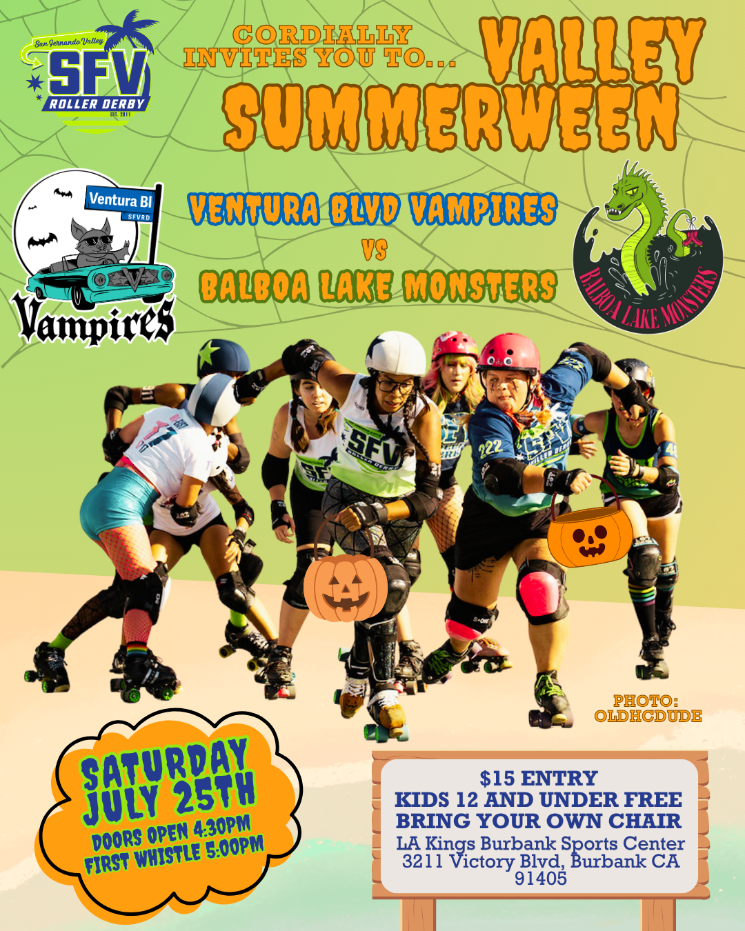 HOME TEAMS: Ventura Blvd. Vampires vs. Balboa Lake Monsters