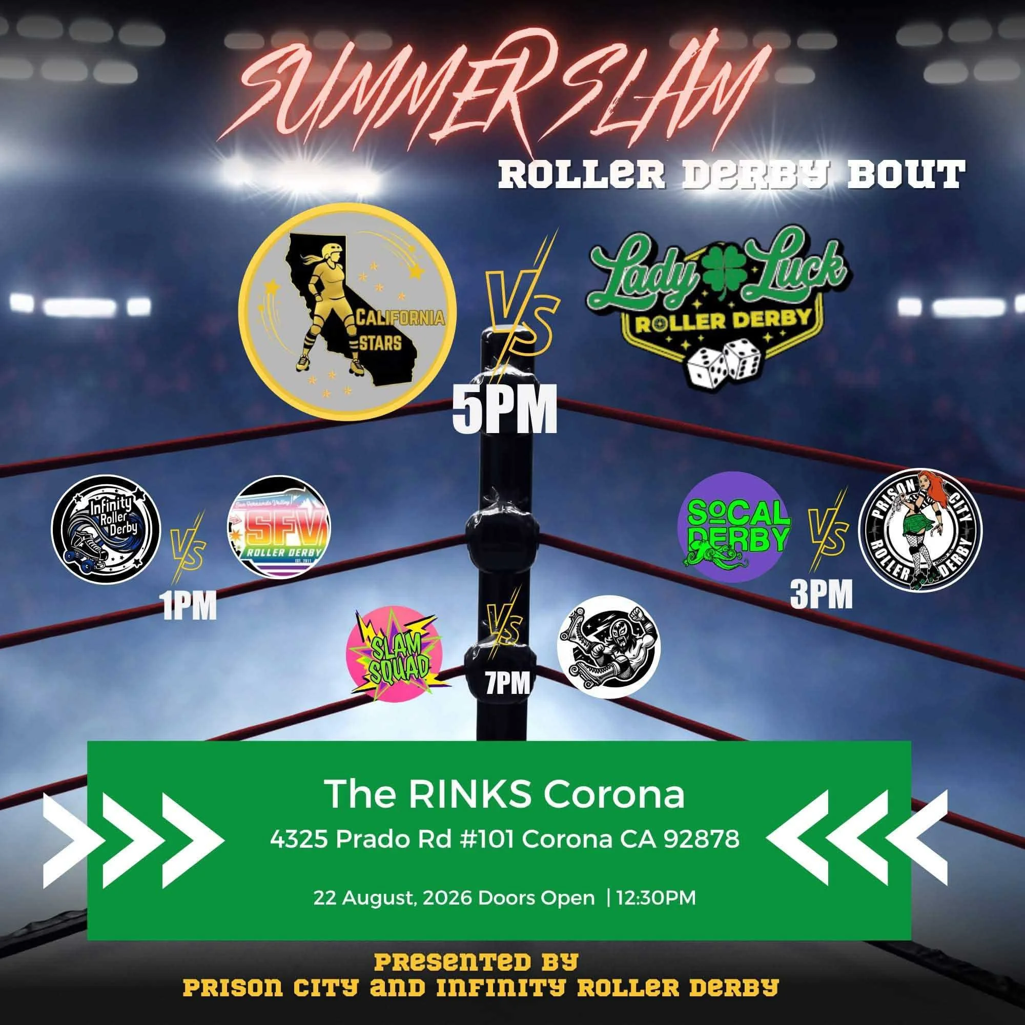 AWAY BOUT: SFVRD As Ifs/Fer Sures vs. Infinity Roller Derby