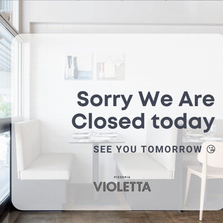 So sorry my loves, we are closed today. Our apologies and we hope to see you tomorrow. 

Thanks for the support. 😘