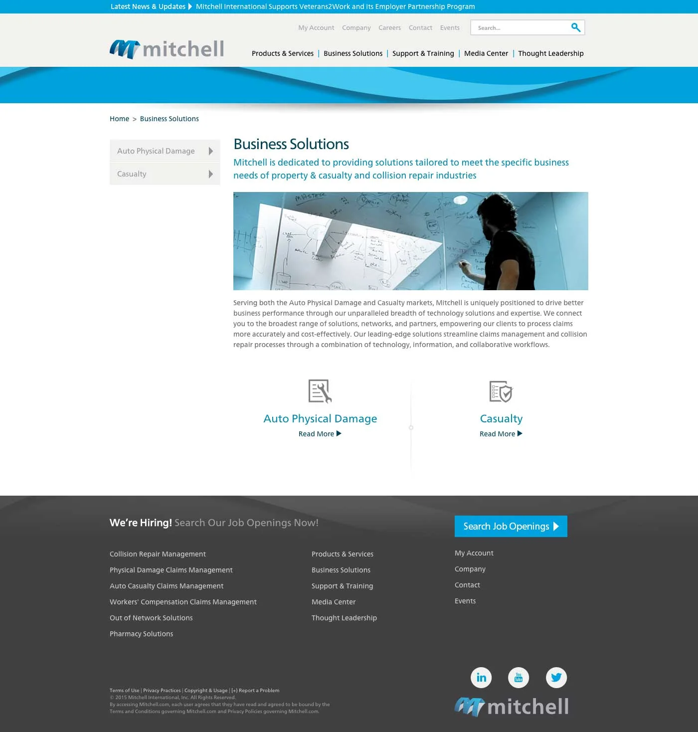 Main Vertical • Simple site-wide iconography • Short, easy to ready copy • Informative hero image • Easy interior navigation