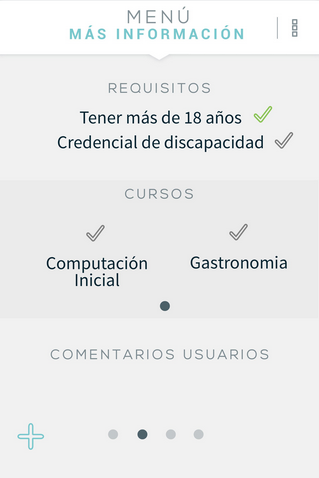 "Requirements, courses, user comments"